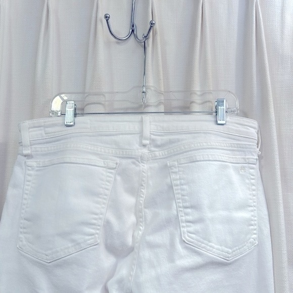Women’s White Rag & Bone Cotton Blend Cropped Denim Ankle Jeans Pants Size 30 - Picture 6 of 10